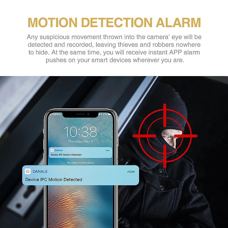 Камера видеонаблюдения FREDI беспроводная Инфракрасная IP камера с функцией