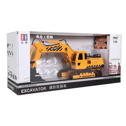 

Kuulee RC Truck Excavator Construction Digger Wireless Bulldozer Remote Control Alloy Excavator Birthday Gift