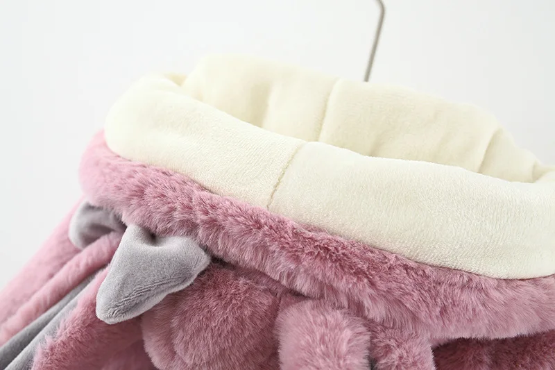 Теплые пальто для маленьких девочек зимние плотные милые толстовки