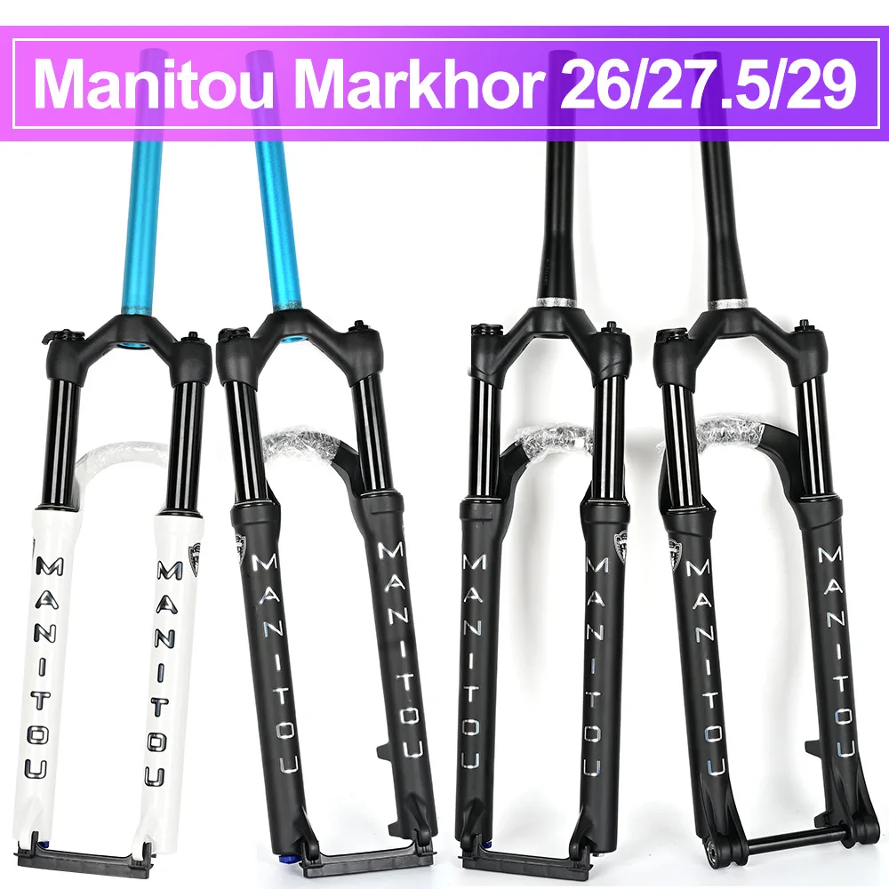 

Manitou MARKHOR Bicycle Fork Bike Fork 26 27.5inch 29er Mountain MTB Bicycle Fork suspension Oil and Gas Fork remote lock 1635g