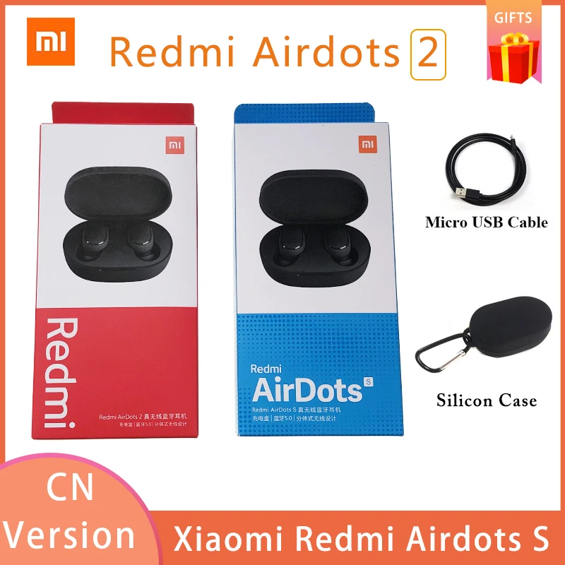 Китайская версия Xiaomi Redmi AirDots 2 беспроводные Bluetooth 5 0 redmi airdots2 наушники вкладыши