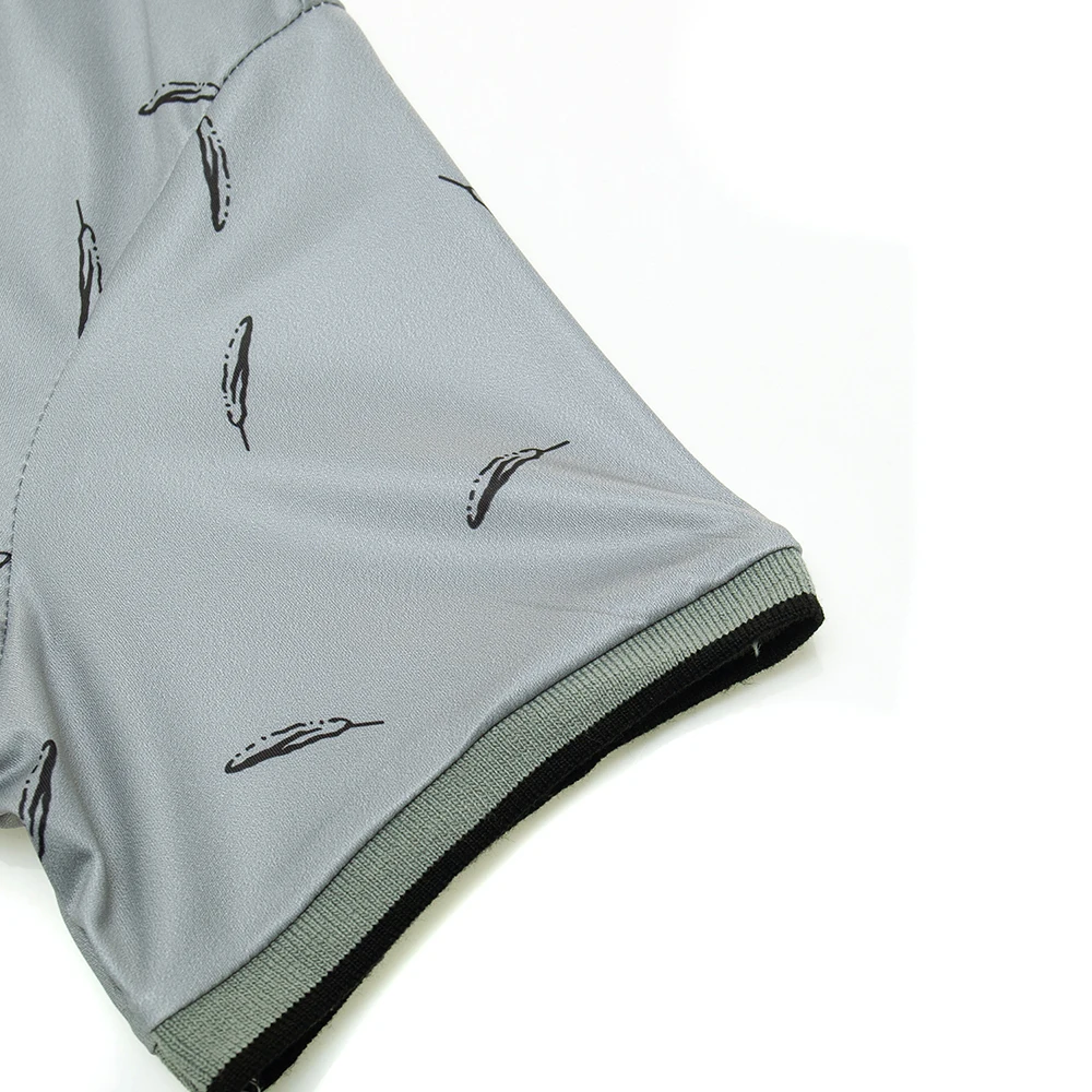 Fredd Marshall новинка 2019 рубашка поло с принтом перьев мужская повседневная брендовая