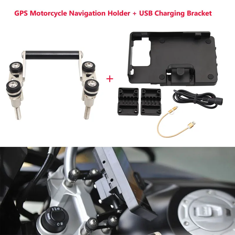 

12mm Handlebar Mobile Phone GPS Motorbike Navigation Bracket FIT For BMW R1200R F750GS F850GS F800GS F700GS Cell Phone Holder