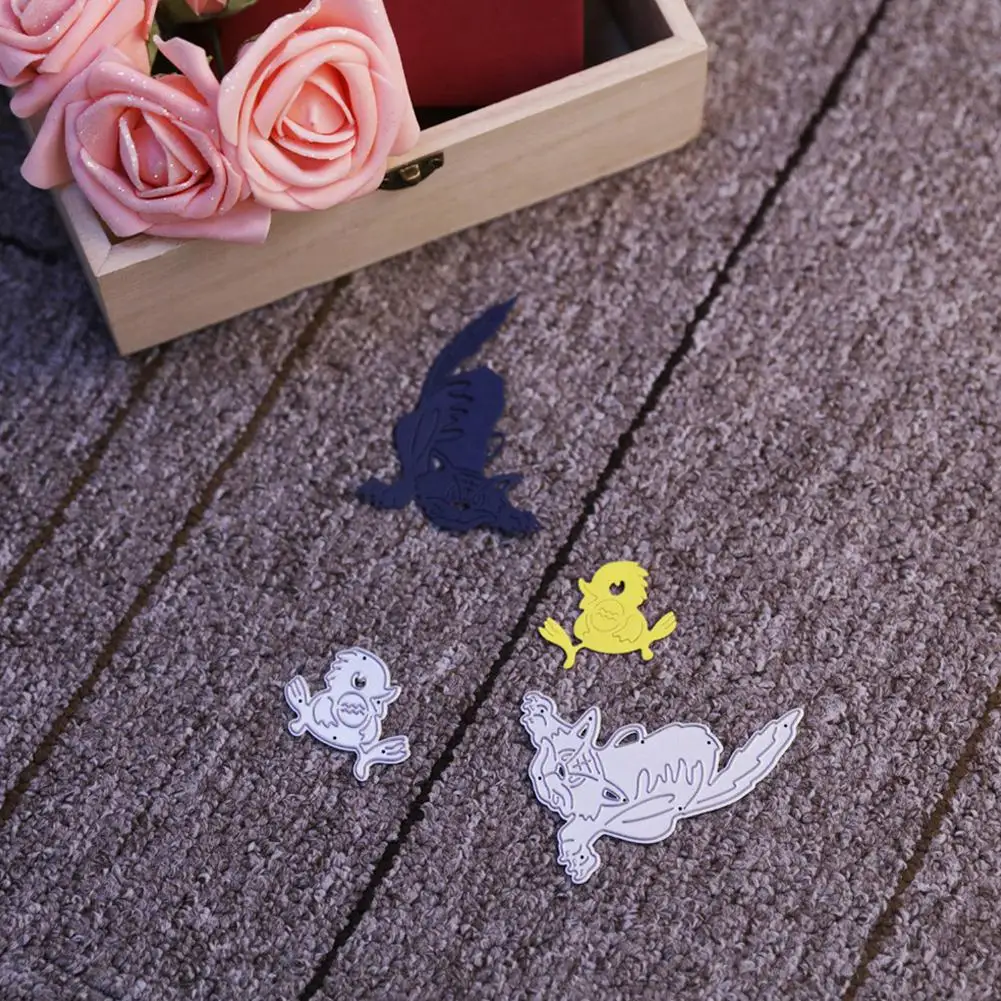 2 шт. Тигр и птицы из углеродистой стали режущие штампы Набор ножей форма