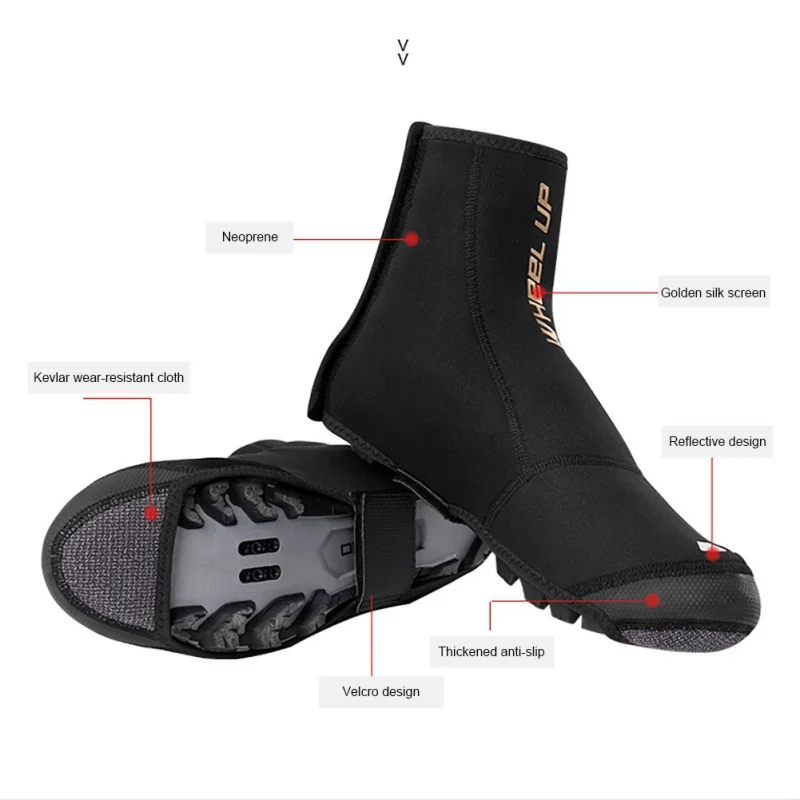 

Cycling Shoe Covers Neoprene Windproof Waterproof Winter Thermal Warm Bicycle Booties Shoes Over