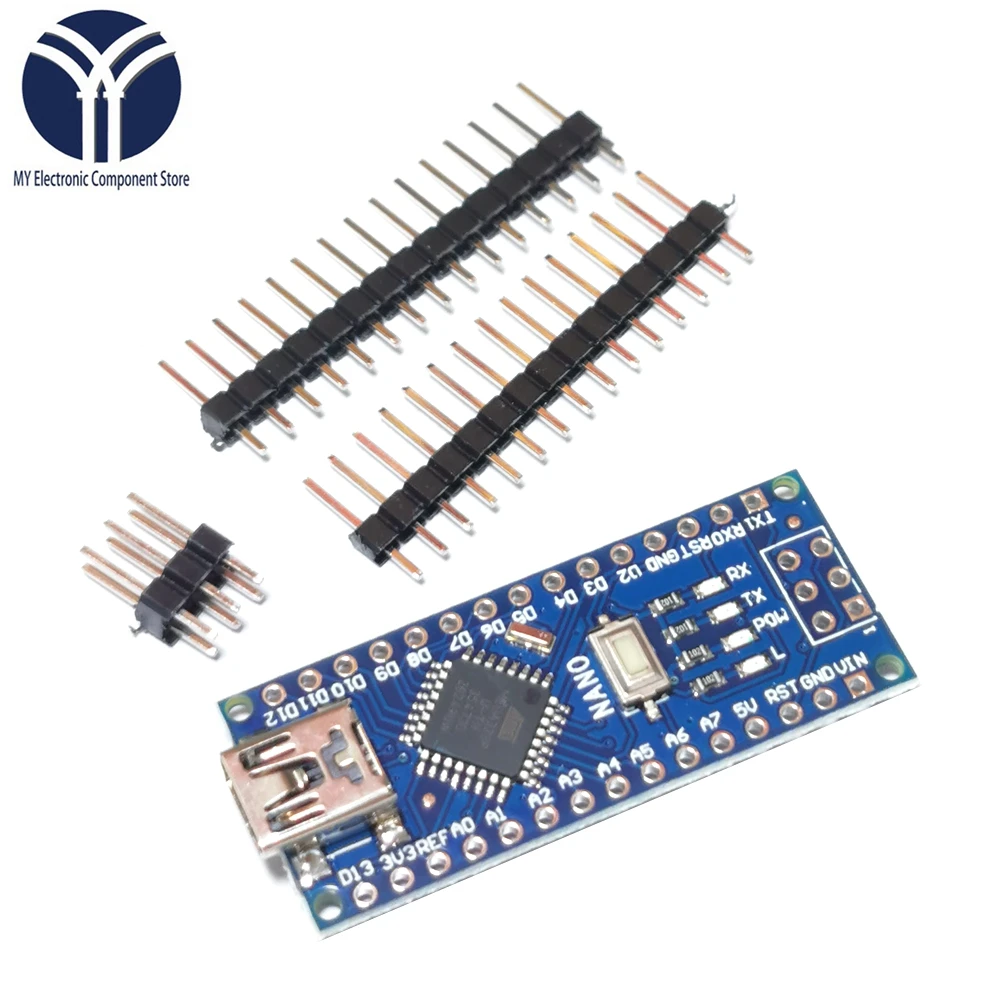 Плата контроллера Mini USB CH340 Nano 3 0 ATmega328P плата совместимая с Arduino CH340C USB-драйвер V3.0