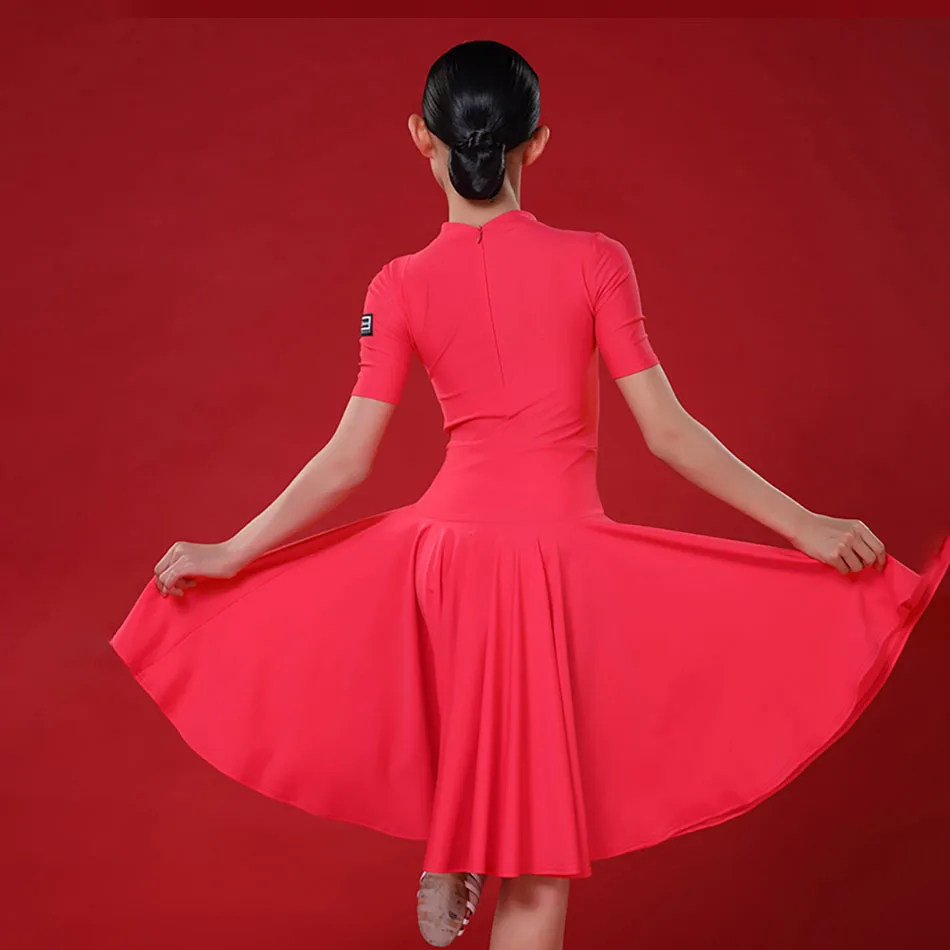 Детское стандартное платье для профессиональных конкурсов латинских танцев H9263