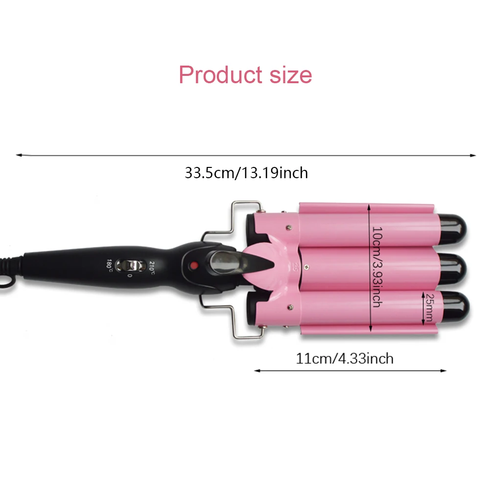 Щипцы для завивки тройная плойка профессиональные электрические тройные щипцы