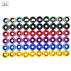 10 шт. M6x20 стайлинга автомобилей универсальные модификации JDM Наклейка Крыло пароль наклейки номерного знака Болты с шайбой Авто Accesso