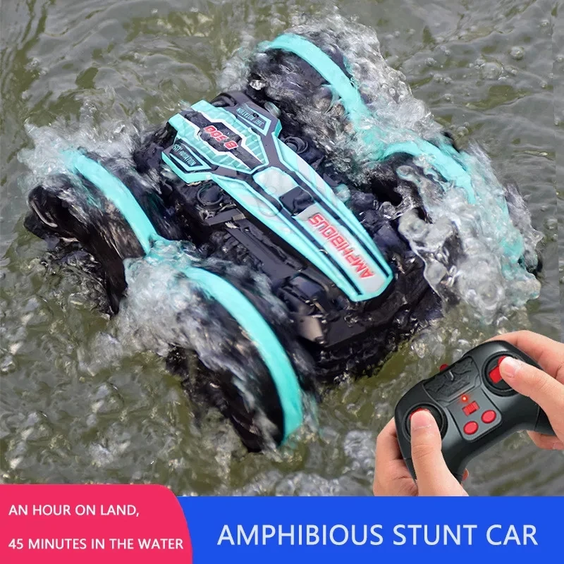 2 4G амфибия RC трюк автомобиль Дистанционное управление 360 ° поворот автомобили