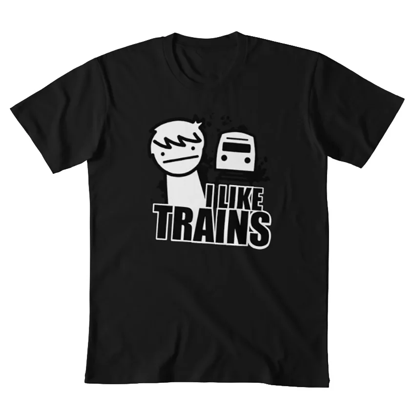 ASDF футболка I Like Trains asdf train asdfmovie как самоубийца попка Дафф Томска мультфильм