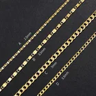 MxGxFam ( 45 см, 60 см * 2,5, 5 мм), модная, покрытая 24-каратным золотом, плоская, женская, без содержания свинца и никеля
