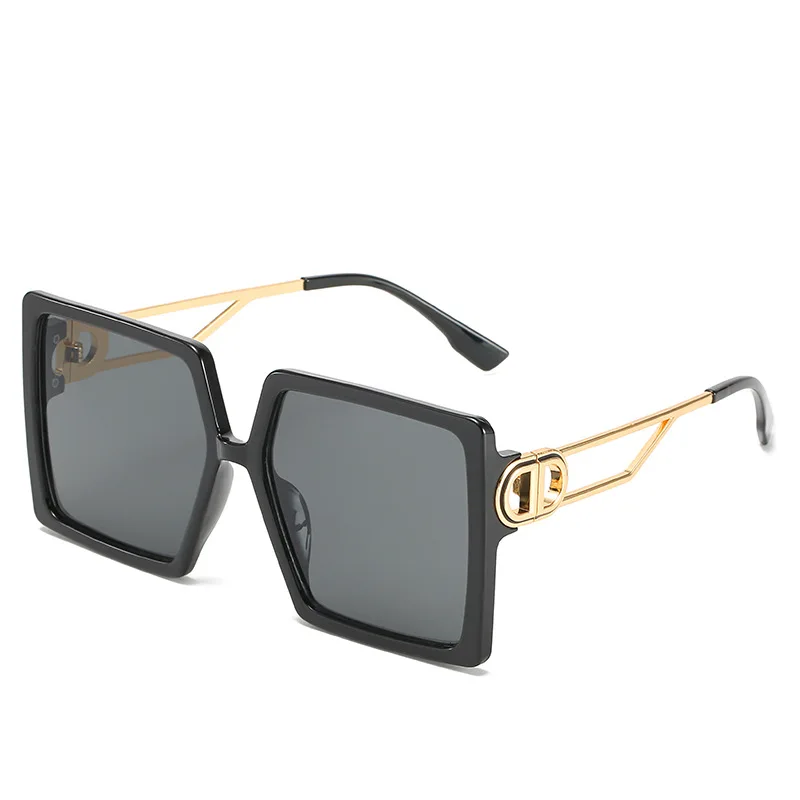 Женские солнцезащитные очки большого размера дизайнерские Роскошные брендовые