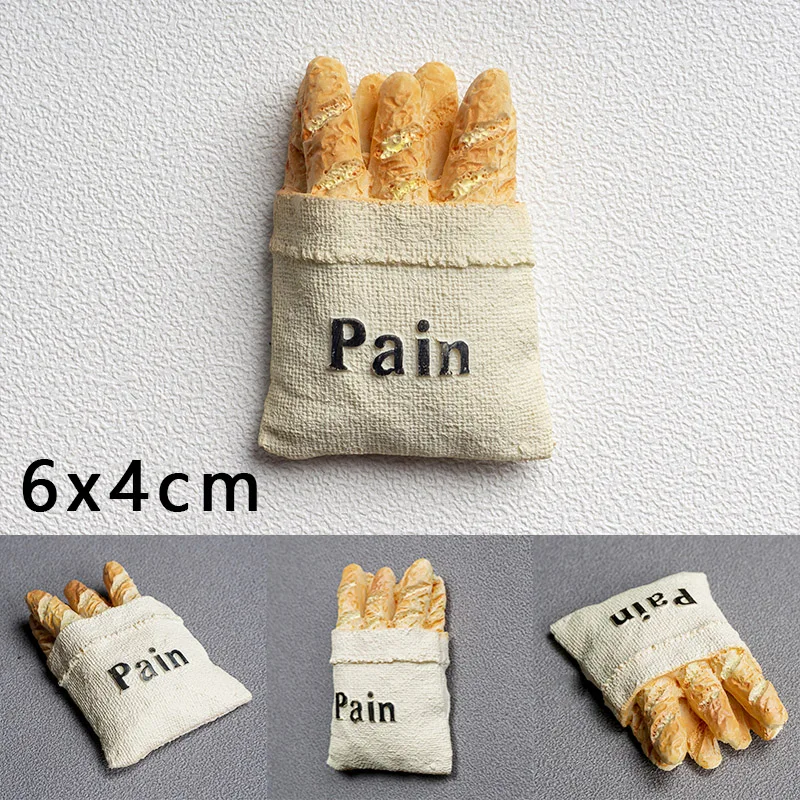 

Bionic Food Fridge Magnet 3d Creative Simulation Food Cute Refrigerator Magnetic Stickers Gift Photo Magnetic Sticker Decoration