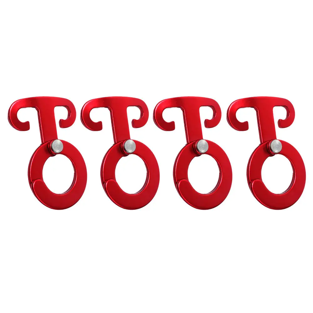 

4pcs Ultralight Camping Tent Rope Buckle Outdoor Quick Hang Wind Rope Hanger Buckle Quickdraw Tent Accessories