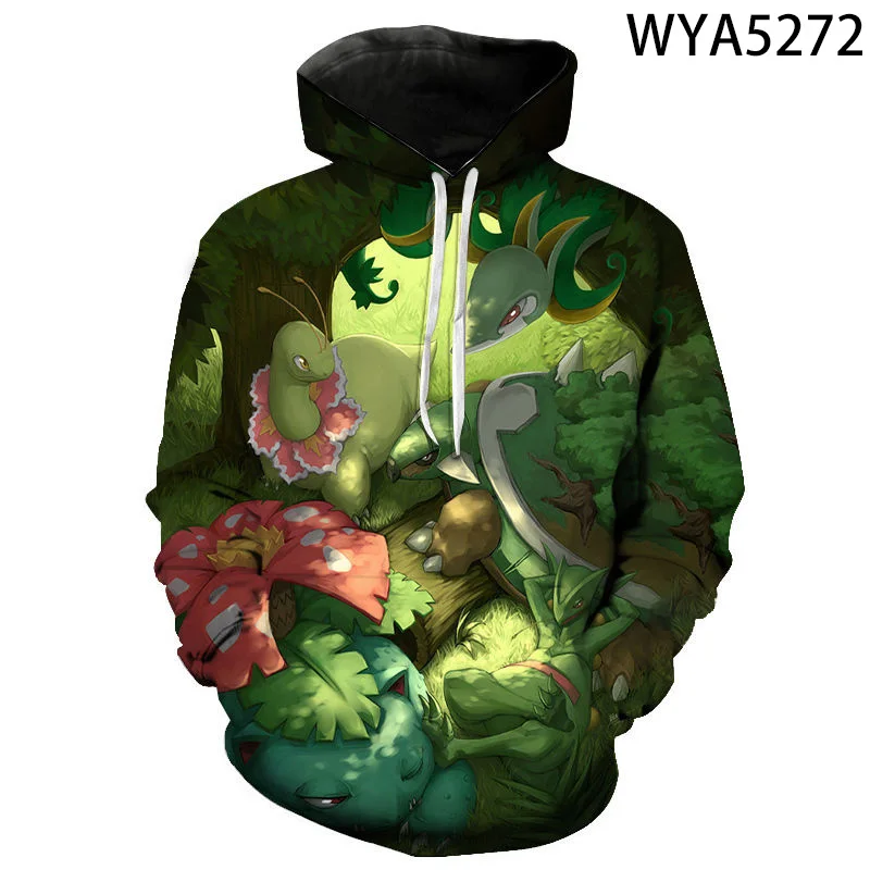 

3d Printed Hoodies Men Women Children Games Pokemon Sweatshirts Clothes Boy Girl Kids Pullover Long Sleeve Streetwear Tops