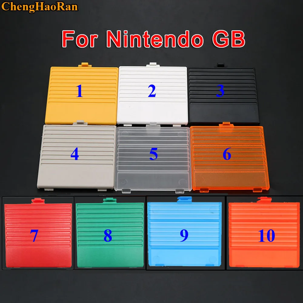 1 шт. 10 цветов Лучшая цена для Nintendo GameBoy Classic DMG GBO крышка аккумулятора Game boy GB задняя