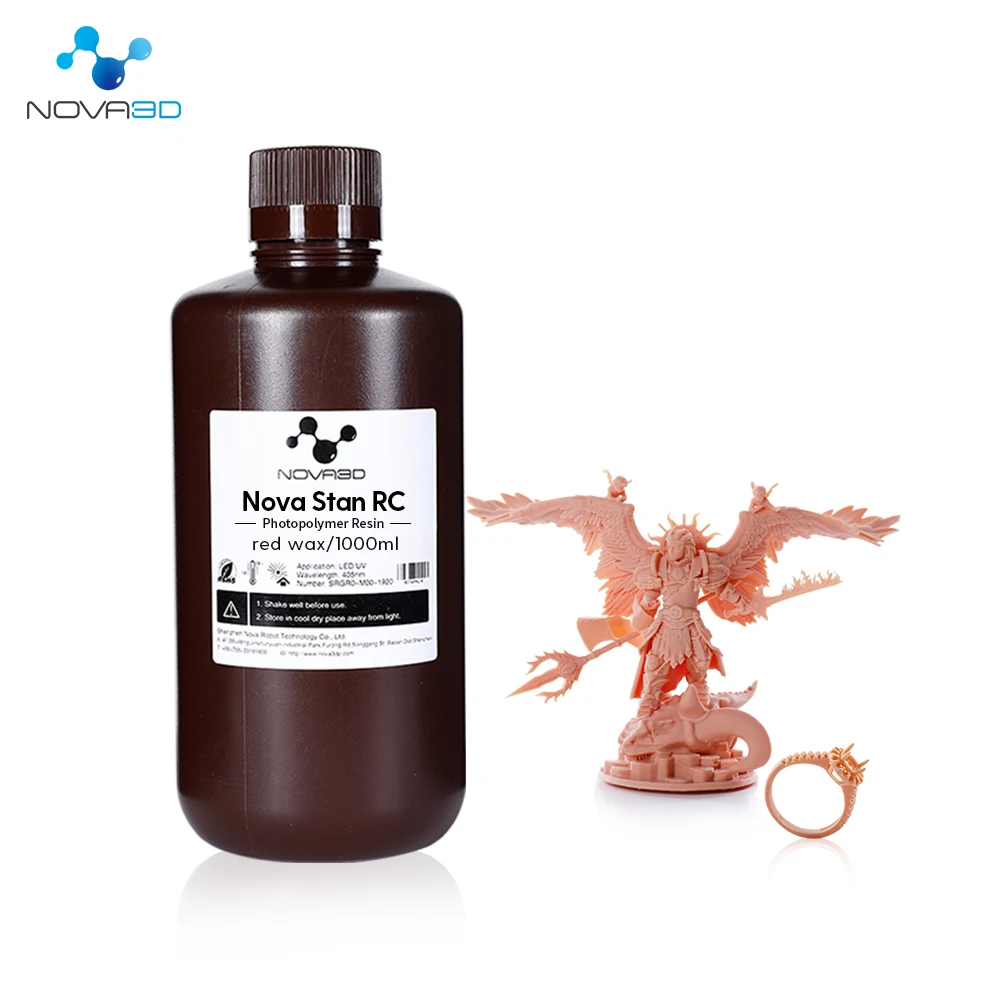 NOVA3D UV impresora 3d resina 405nm 3D принтер красные восковые смолы Высокоточный материал imprimante