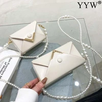 pearl chain envelope crossbody bag creative womens branded trending shoulder handbags small clutches top handle bag fashion new