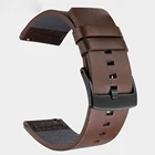 Итальянский кожаный ремешок для наручных часов, быстросъемный спортивный браслет для Garmin Vivoactive 3 vivoactive 44S Sport, 18 20 22 мм