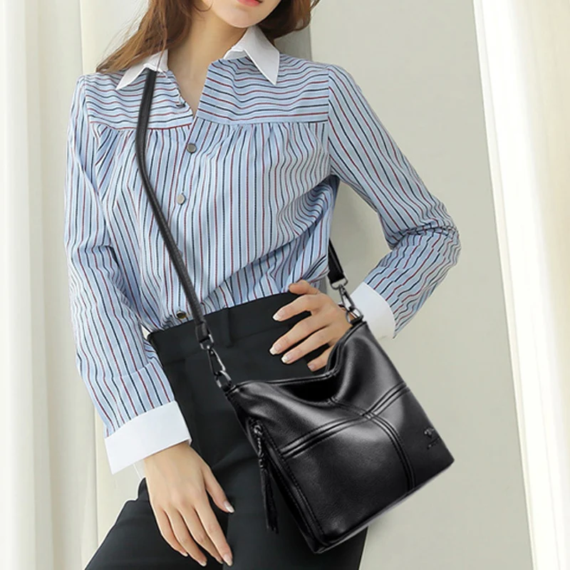 

Winter Style Soft Leather Luxury Handbags Women Bags Designer Woman Messenger Shoulder Crossbody Bags For Women 2020 Sac A Main