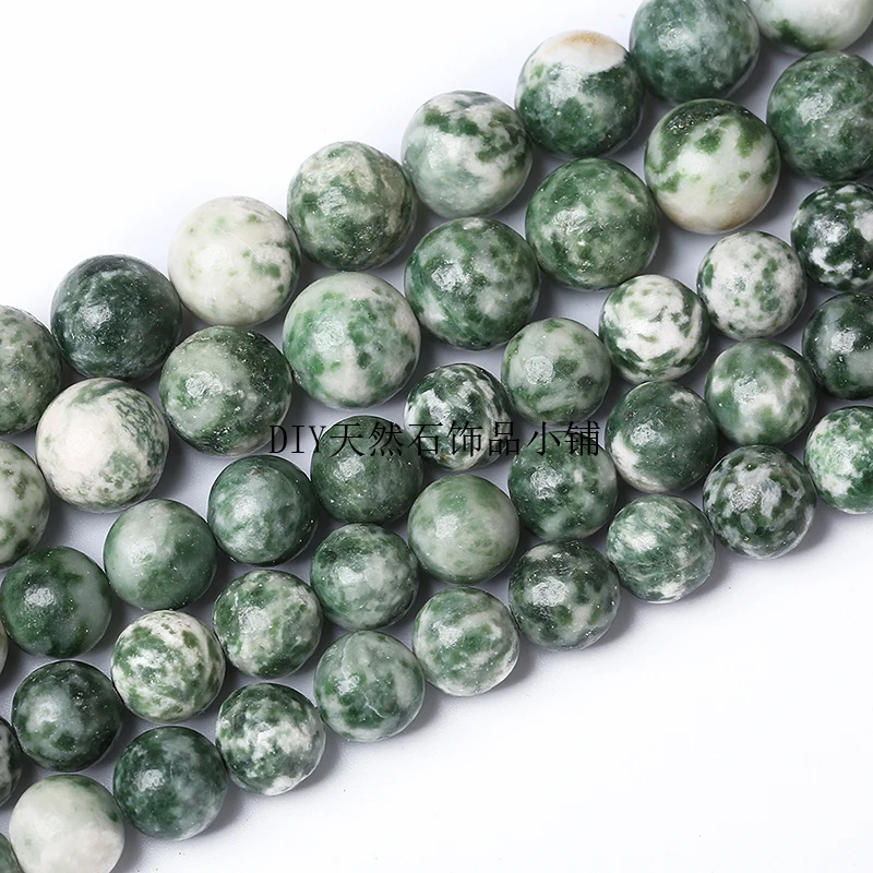 

Green Spot Jasper Stone Beads Natural Gemstone Diy Loose Beads For Jewelry Making Strand 15" Wholesale !