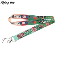 flyingbee funny movie home alone creative lanyard badge id lanyards mobile phone rope key lanyard neck straps accessories x1356