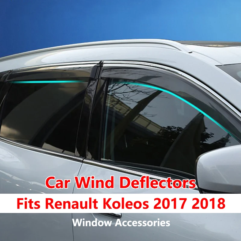 Автомобильные ветрозащитные дефлекторы для Renault Koleos 2017 2018 аксессуары укрытия