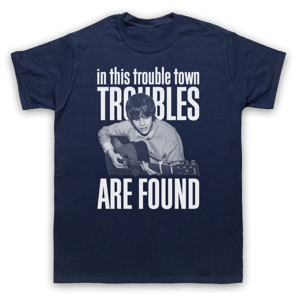 TROUBLE TOWN JAKE BUGG UN Футболка Мужская Дамская Размер S и цвета летняя футболка размера