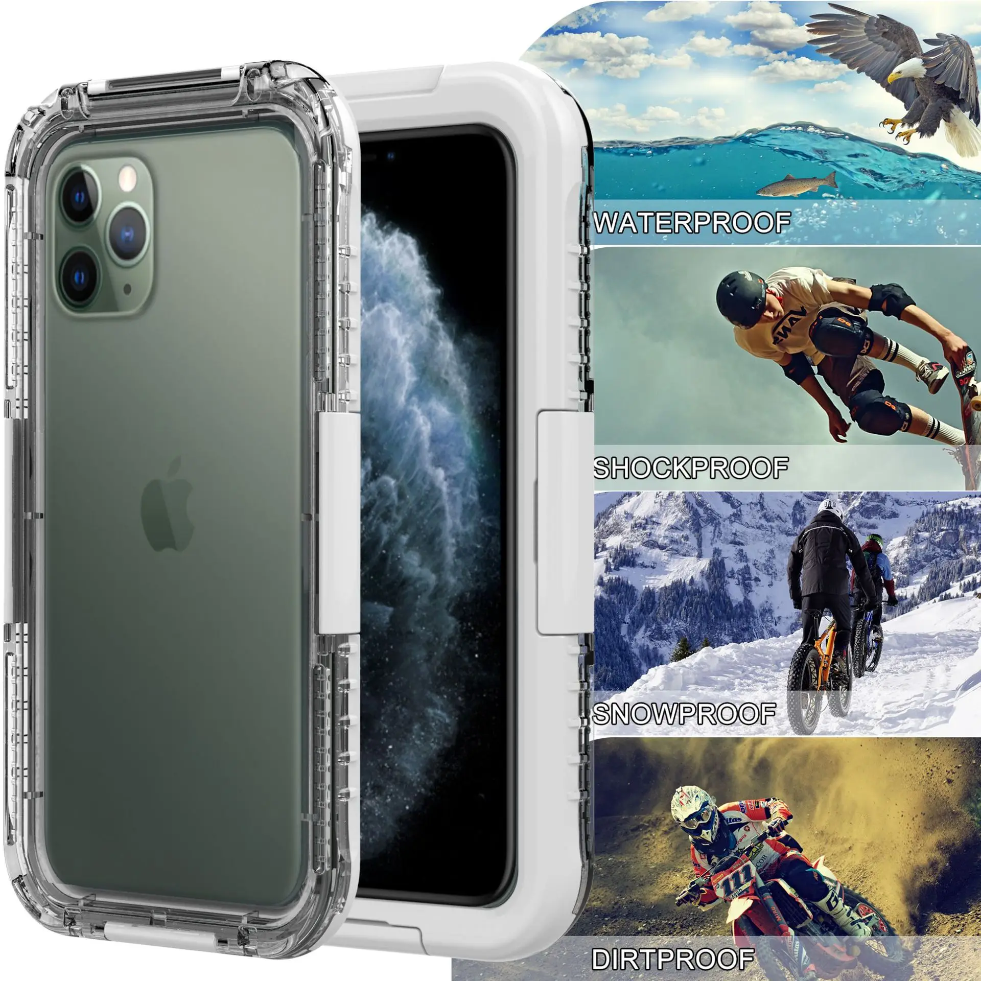 

Suitable for iPhone11Pro Max phone waterproof case Apple 11 Pro max diving 6 meter mobile phone protecto