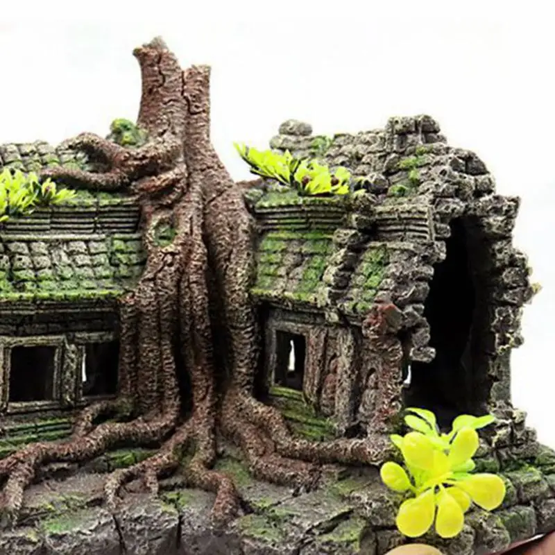 

Rock Mountain Cave Ornaments Betta Aquarium Decoration Fish Tank Resin