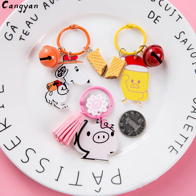 Брелок женский мультяшный персональный креативный корейский милый акриловый