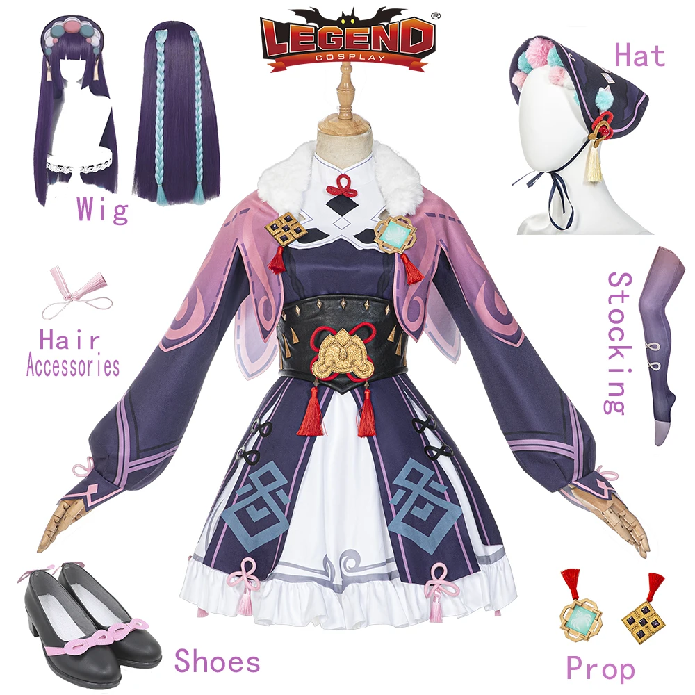 

Genshin Impact Yunjin Cosplay Costume Shoes Wig Yunjin Cosplay Genshin Impact Outfit Anime Chinese Opera Costume Dress for Women