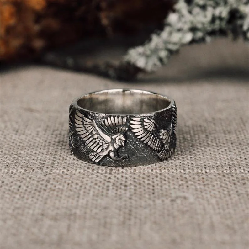 Мужское кольцо Viking нордическая мифология в стиле хип хоп рок унисекс на палец