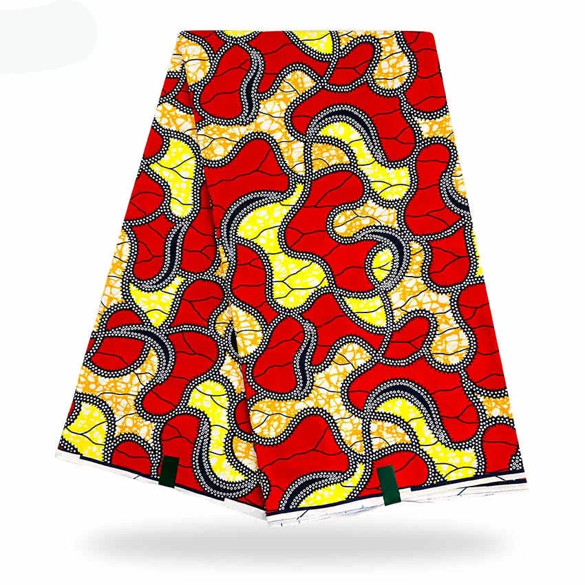 Новая африканская мода с золотым принтом энакра 100% хлопок Африканский стиль