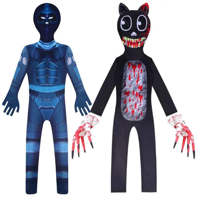 Детский черный костюм сценический для мальчиков цельный спортивный карнавала