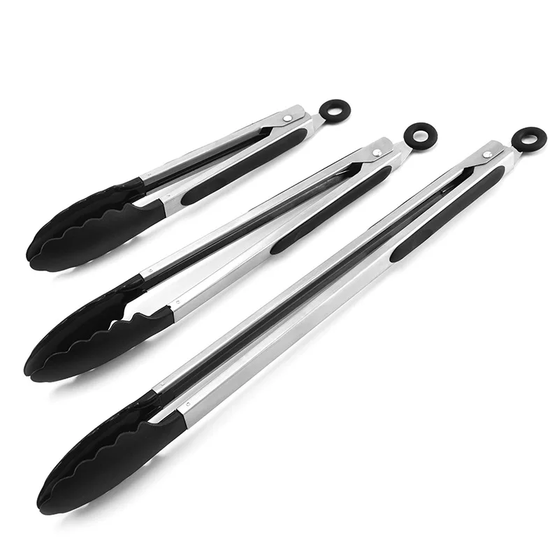 

BBQ Grilling Tong Salad Bread Serving Tong Non-Stick Kitchen Barbecue Grilling Cooking Tong with Joint Lock