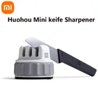 Фиксируемый точильный камень Xiaomi Huohou, точильный камень с тремя колесами, супер-всасывающая точилка для ножей, точильный инструмент, шлифовальный камень