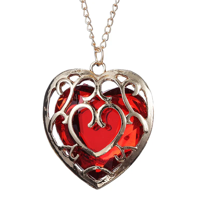 Игра Легенда о Зельде Косплей Голубое сердце ожерелье кулон ювелирные изделия