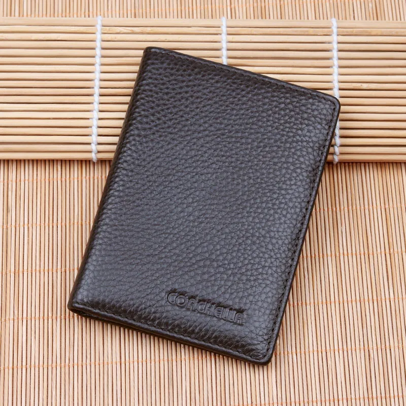 Мужской мини кошелек женский тонкий модный ID держатель для карт смарт чехол из