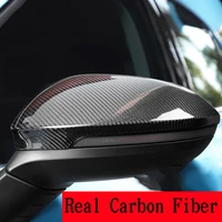 for volkswagen golf 8 mk8 viii 2020 2021 real carbon fiber car side rearview mirror cap cover car accessories replacement part