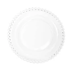 Стеклянная обеденная тарелка, Сервировочная тарелка, стеклянная сервировочная тарелка, поднос для еды вечерние вечерняя тарелка для рыбы, суши, фруктов, сыра (8 дюймов)