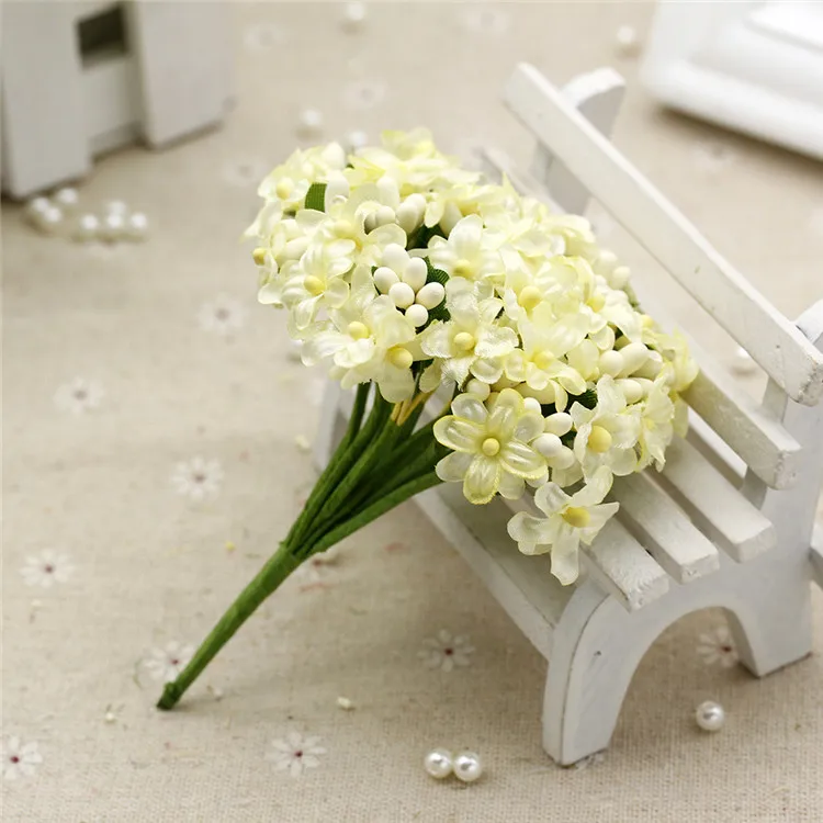 1 5 см искусственная ткань Babybreath цветы шелк персик фотоэлемент для рукоделия