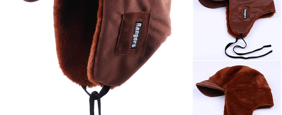 Зимняя куртка-бомбер Шапки Плюшевые Earflap русская ушанка с очки для мужчин женщин's Траппер Авиатор шлем летчика Искусственная кожа меха зимние шапки