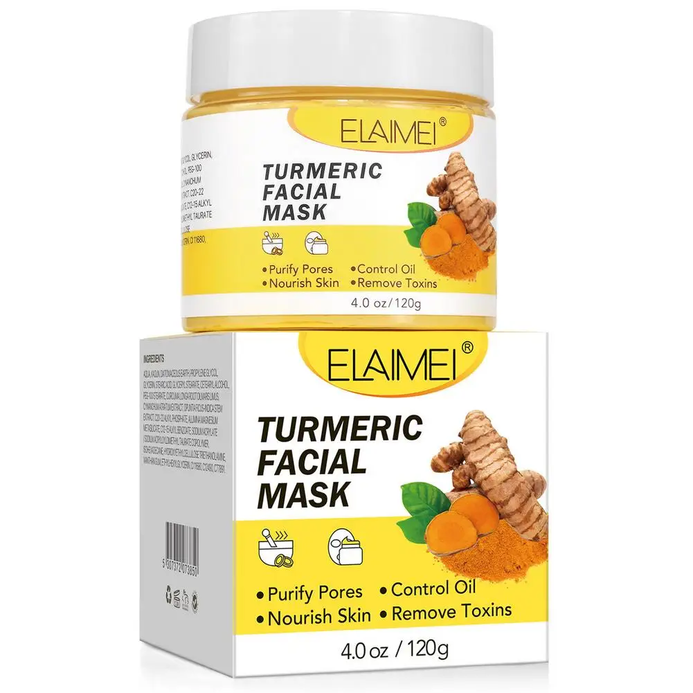 

Turmeric Facial Clay Masque Face Mud Masque With Clay And Turmeric For Removing Dark Spots Turmeric Face Masque For Controllin