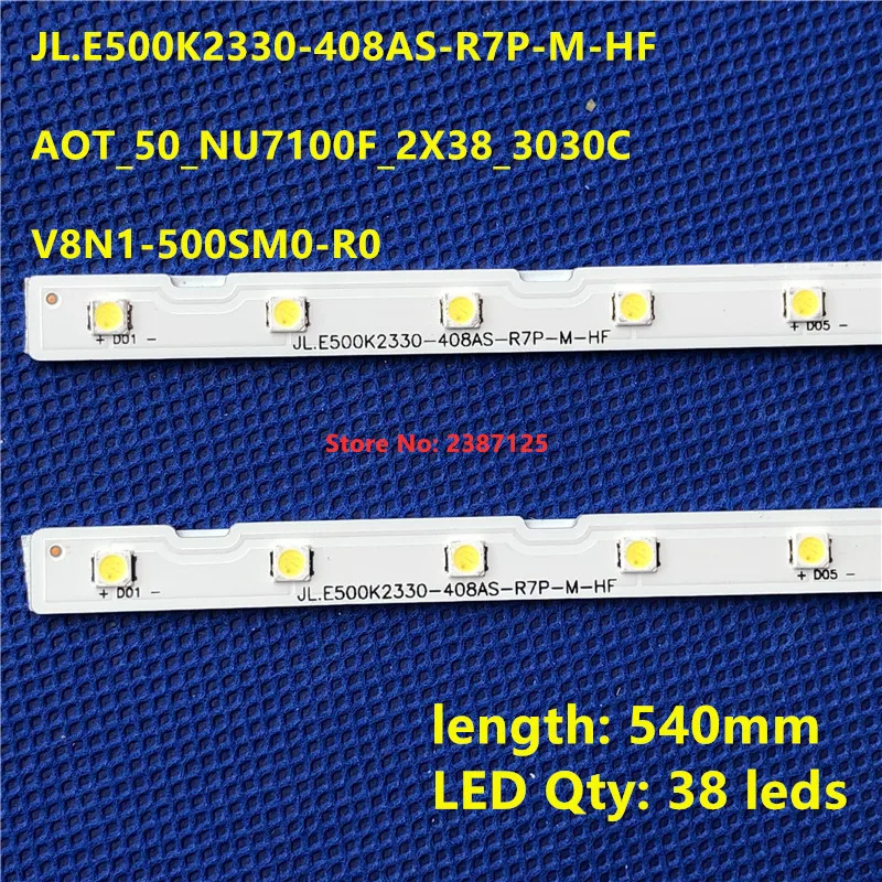 

10pcs LED Strip for Samsung 50NU7100 UN50NU7100 UE50NU7100 UE50NU7470 UE50NU7400 BN61-15484A BN96-45952A 45962A V8N1-500SM0-R0