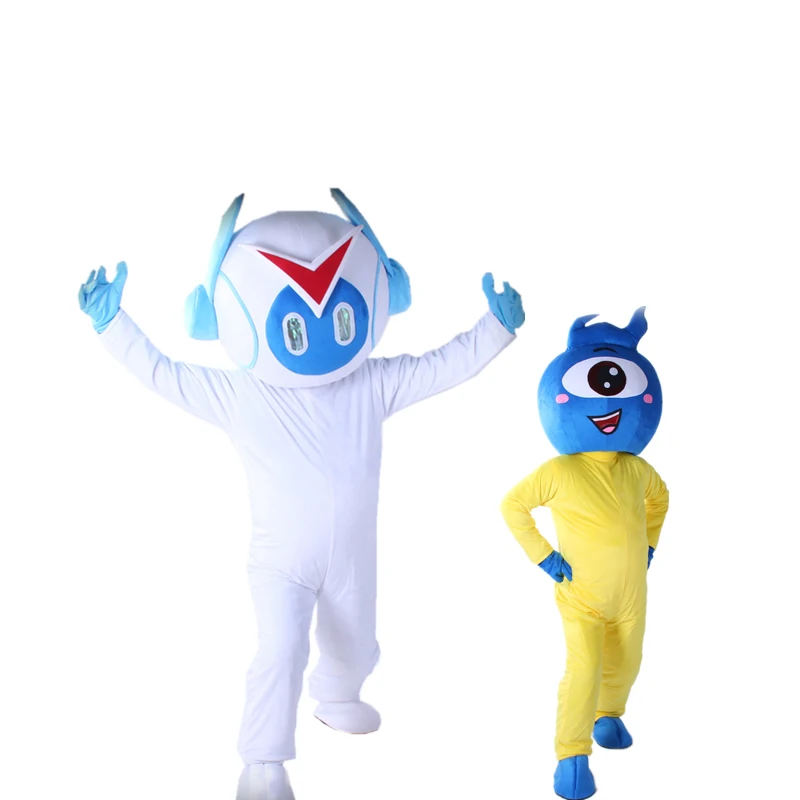

Cartoon Character Robot Mascot Costume Halloween Party Fancy Cosplay Dress Advertising Stage Performance Clothings Adult Size