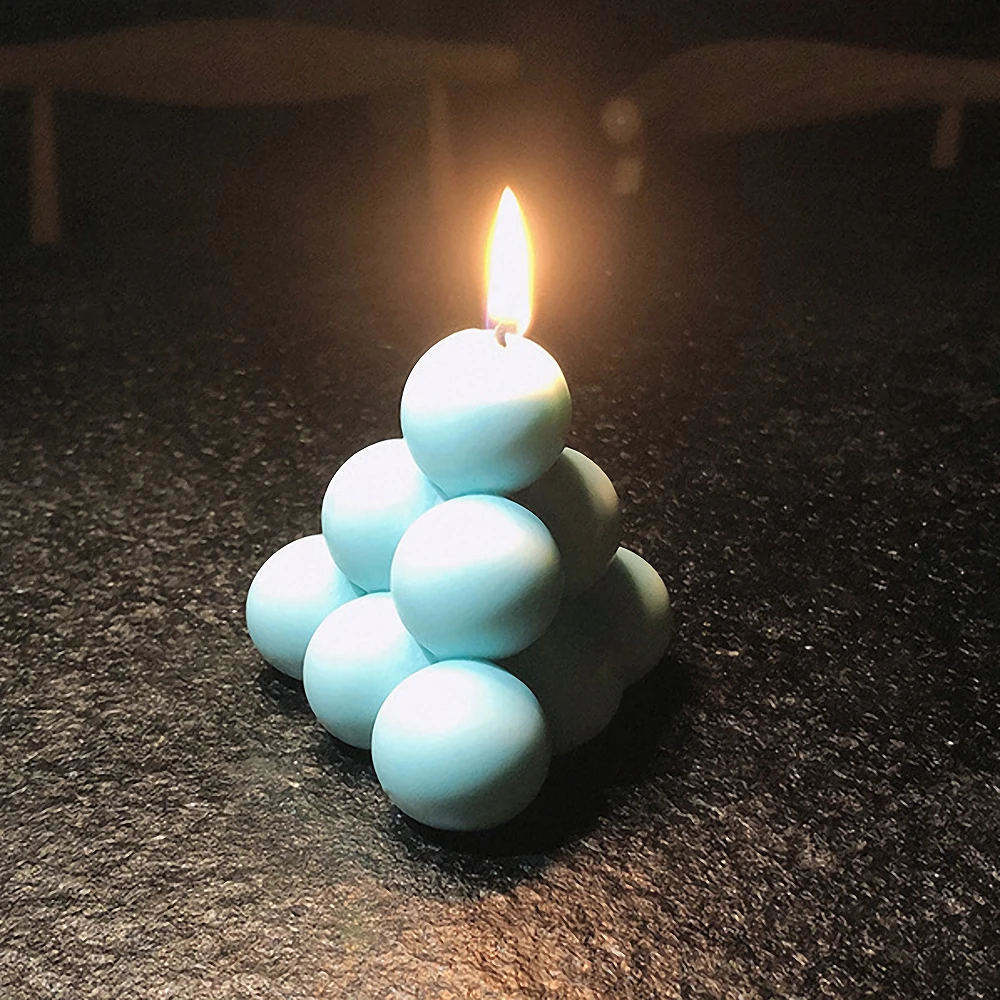

DIY Silicone Candle Wax Mould Hand-made Soy Candy Chocolate Fondant Cake 3D Candle Mold Aromatherapy Soap Making Products