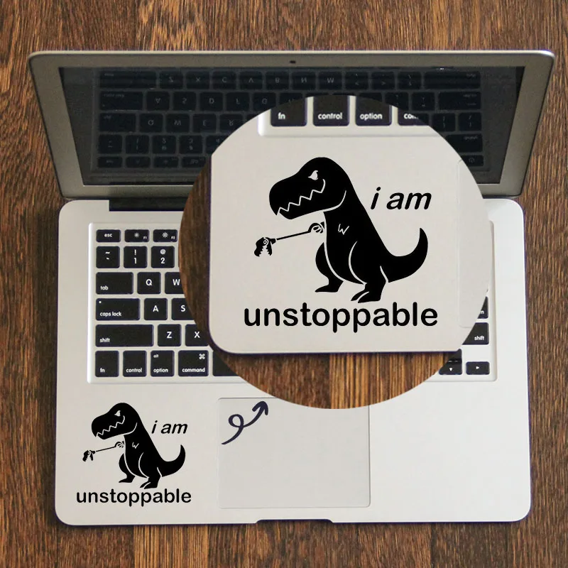 Наклейка на ноутбук с забавными цитатами динозавра, наклейка для Macbook Pro 16 дюймов, Air Retina 11, 12, 13, 14, 15 дюймов, сенсорная панель для ноутбука Mac