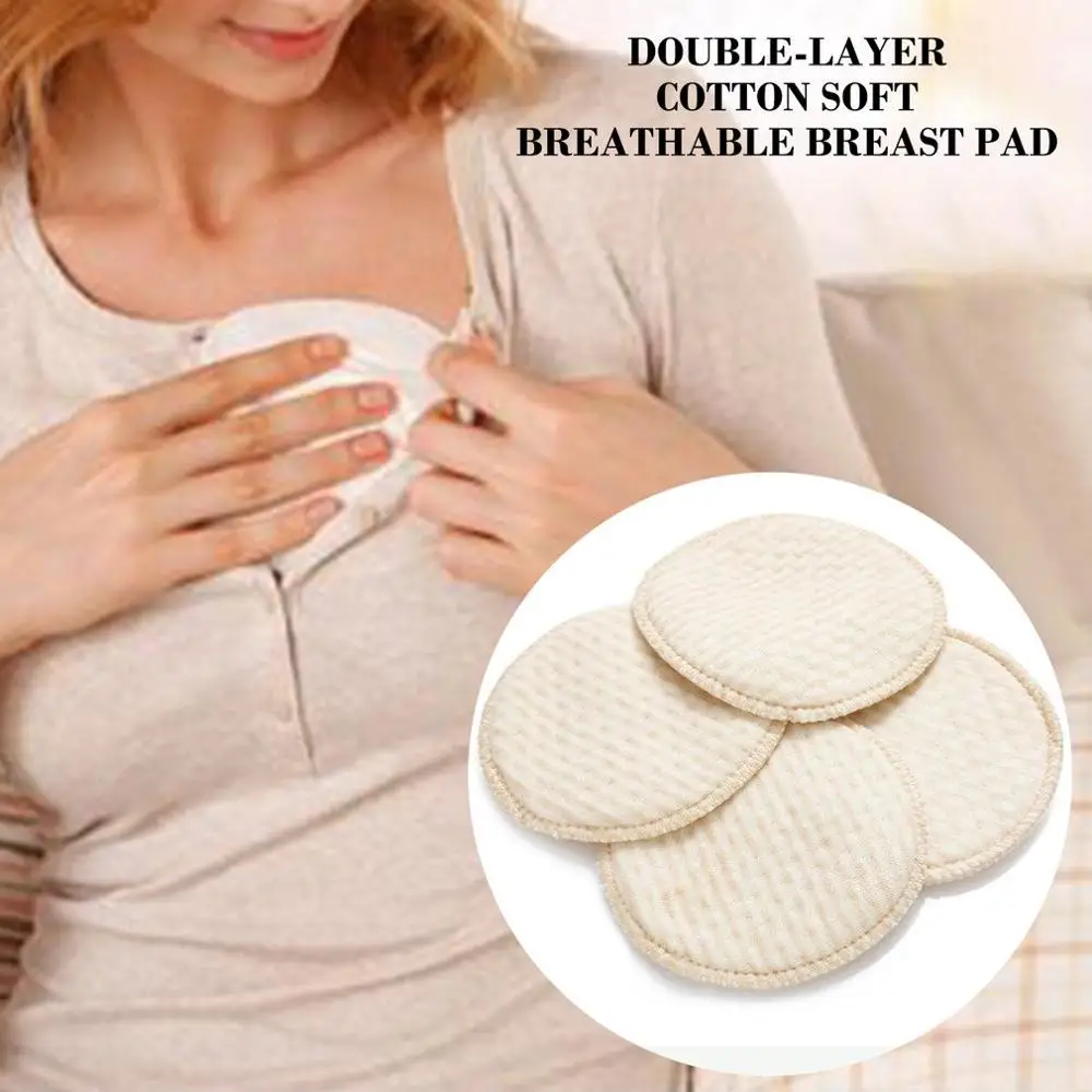 

4Pcs Non-Woven Cotton Collection Nursing Breast Pads Breastfeeding Absorbent Cover Stay Dry Cloth Pad